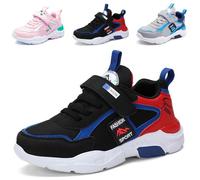 Nero Rosso Scarpe Sportive Bambini Ragazzo Ragazza Sneakers Unisex Scarpe da Ginnastica Sneakers Sports Leggero Shoes Anti Scivolo Confortevole Running Shoes 27