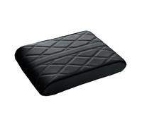 (nero, S) Tappetino per bracciolo auto in morbida similpelle, comodo e protettivo, con supporto per