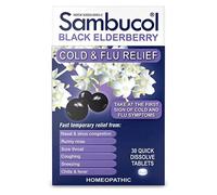 Nero Sambuco Freddo E Influenza Sollievo Veloce Sciogliere 30 Compresse Da