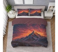 Nero-scuro Completo Letto, Set Copripiumino Biancheria da Letto in Microfibra, Animale, Cavallo Criniera Primo-piano, Soffice, Facile cura, Piazza E Mezza 220 X 220 cm, Cerniera, Morbido, Traspirante