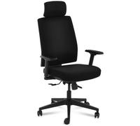 Nero Sedia ufficio - Poltrona girevole - Con poggiatesta - 200 kg | Fromm & Starck