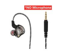 (Nero senza microfono) Cuffie dinamiche cablate X2, Hi-Fi, bassi potenti, auricolari in-ear, cuffie
