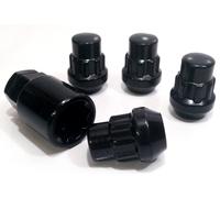 Nero Serratura Dadi. Auto Ruota Dado di Bloccaggio Bulloni. M12 X 1.5,19mm Hex ,