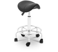 Nero Sgabello a sella - 580 - 740 mm - 150 kg - Nero | physa