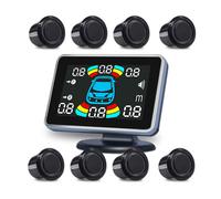 (Nero) Sistema di telecamera per la retromarcia con display a LED e cicalino di avvertimento per aut