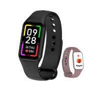 (Nero) Smartwatch impermeabile Blackview R1 per adulti - Fitness Tracker con frequenza cardiaca e
