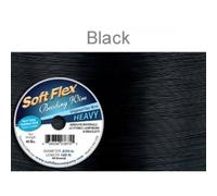Nero Soft Flex Filo .024 Lunghezza 30 ft, 49 Fili, 0.60mm - FT453Black