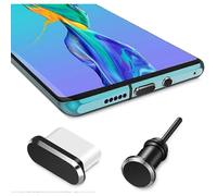 (Nero) Spina antipolvere, spina antipolvere USB C per cuffie per smartphone Cy