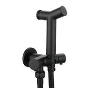 Nero,Spruzzatore Bidet Portatile Per WC, Controllo Della Pressione Dell'acqua, Set Di Accessori Per Bidet in Ottone Con Acqua Fredda Per Lavaggio Femminile