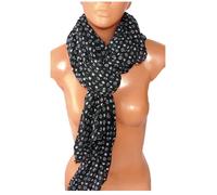 Nero Stelle Delicata SCIARPA Foulard Coprispalle Cotone Uomo Donna FS01
