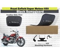 Nero "Sump guard protezione motore adatto per Royal Enfield Super Meteor 650"