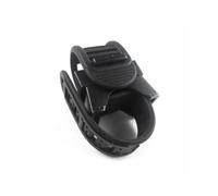 (Nero) Supporto per manubrio della bicicletta regolabile e girevole a 360 gradi con morsetto e torci