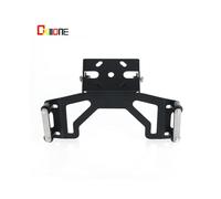 (Nero) Supporto per supporto GPS per parabrezza anteriore, supporto per telefono e navigatore GPS, CNC