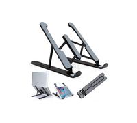 (Nero) Supporto pieghevole in plastica per Samsung Galaxy Tab A 10.1, Macbook Pro Air