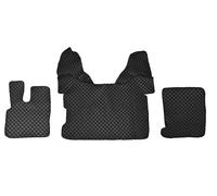 Nero Tappetini Eco Pelle Cover per DAF XF 106 Cambio Automatico Guida a Sinistra