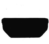 NERO Tappeto tronco velluto per Tesla Model S Facelift II 01.2021- davanti