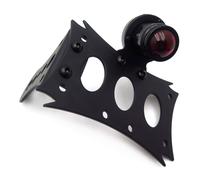 Nero Targa Supporto & Coda Luce Integrato Per Harley Touring Bobber Chopper