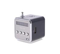 (Nero) TD-V26 Mini Radio FM Altoparlanti Portatili con Ricevitore Supporta Scheda TF Micro USB