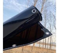 Nero Teloni con Occhielli in Metallo, Telo con Occhielli con Bordo Rinforzato, per Campeggio, Esterni, Patio, Riparo Dalla Pioggia o Dal Sole(120x100cm/3.9x3.2FT)