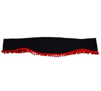 Nero Tendine Felpa Velluto Finestrino Anteriore Visiera Rosso Nappe per Man Tgx