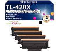 Nero TL-420X Sostituzione Cartuccia Toner ad alta Capacità per Pantum P3010DW P3300DN P3300DW M6700D M6700DWM 7100DN 7100DW M6800FDW Stampante, Stampa ad alta Definizione,Black-4 pack