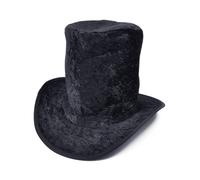 Nero Top Velluto Cappello Willy Wonka Matto Libro Giorno Costume Adulti