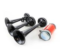 Nero Triplo Tromba ad Aria Con Compressore E Relè 12V Auto Camion Furgone Barca