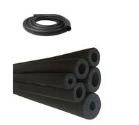 Nero Tubo Isolante Guaina Isolante in Gomma, Diametro Interno 6-110mm, Spessore 9-30mm Tubi in Gomma Autosigillante per Aria Condizionata Energia Solare(13.0mm*9mm*1.7m)