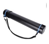 Nero Tubo Portadisegni, Tubo Portaoggetti per Disegno, Tubo per Poster Estensibile Nero Tubo da Viaggio Telescopico Extra Spesso per Pittura Artistica con Cinturino, Espandibile da 20,3'' a 34,1''