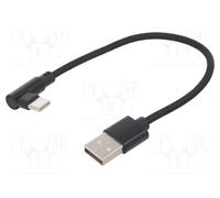 nero USB A spina,USB C spina angolare USB 2.0 Cavo