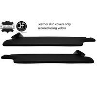 Nero Vera Pelle 2X Alette Parasole Cover Per Renault Master 2003-2010 Custom New
