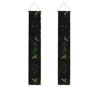 nero verde e oro stampa geometrica più occasioni appendere ovunque Banner Decor celebrazioni Grad Party forniture
