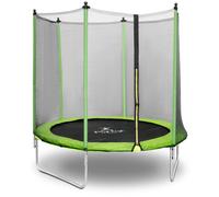 Nero, Verde Trampolino elastico - Ø 244 x 180 cm - 80 kg - Rete - Nero/verde | Gymrex