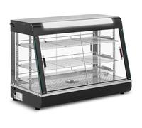 Nero Vetrina calda da banco - 150 L - 1600 W - 3 superfici di appoggio - Royal Catering