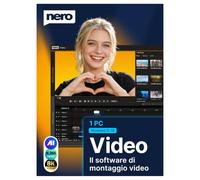 Nero Video 2026 | Software di montaggio video per Windows | Editor video con oltre 1000 effetti, Motion Tracking, 4K e 8K, DVD e Blu-ray | Licenza a vita | Windows 11/10/8/7