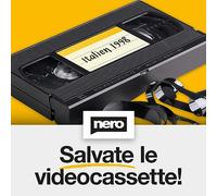 Nero Video Cassette Rescue - Convertitore VHS, S-VHS e Hi8 in Digitale | Dispositivo USB con Software Nero Video | Trasferisci Cassette su PC | Facile da Usare | Windows 11/10