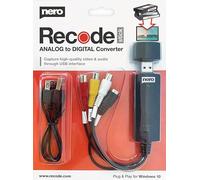 Nero Video Grabber | Digitalizzare videocassette | VHS a USB | DVD a PC | Scheda di acquisizione digitale | S-VHS | Hi8 | Super 8 | Windows 11/10 | MacOS