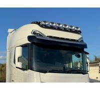 Nero Visiera Barra + LED Per DAF XF Xg + Camion Inox Luce Barra Accessorio