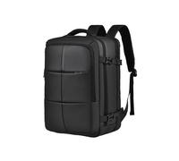 (Nero) WEIXIER B724 Borsa per computer da viaggio espandibile a doppia spalla, grande capacitÃ , per