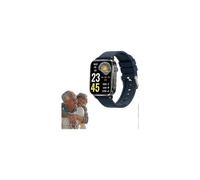 (Nero)Wolf Notch Smart Watch per la misurazione della glicemia da donna, Wolf Notch Orologio per la