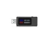 (Nero45315) Kws-v30 Tester USB 6 in 1 DC Digital Tensione Potenza Display IPS Temporizzazione Capacità