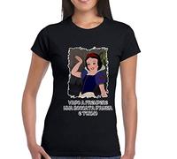 NERO4XLT-SHIRT Donna Bambina Biancaneve VADO A Prendere Una BOCCATA D'ANSIA E TORNO