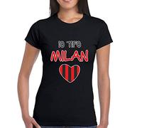 NERO9-11T-SHIRT Donna Bambina IO TIFO Milan