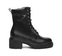 NERO GIARDINI SCARPE SCARPONCINI DONNA INVERNO I514810D 100 ANFIBI IN PELLE CON