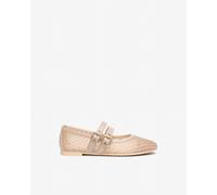 NeroGiardini - Ballerine Donna in Tela e Pelle - Rosa antico 35