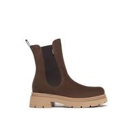 NEROGIARDINI Beatles in pelle scamosciata con fondo carro. Made in Italy Marrone CASTAGNO 37