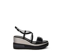 NeroGiardini E307700D Sandali Donna in Pelle - Nero 40 EU