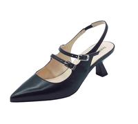 NeroGiardini E512252DE Nappa Pand. Nero Sandali eleganti donna doppio cinturino