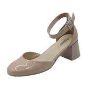 NeroGiardini E512340D Vernice Cipria Decoltè elegante per donna con cinturino e