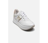Nero Giardini E512910D Skipper Bianco Miele Sneakers Moda per Donna in Pelle con Zeppa Alta (Taglia 37)